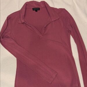 Women's Pink Long Sleeve Top